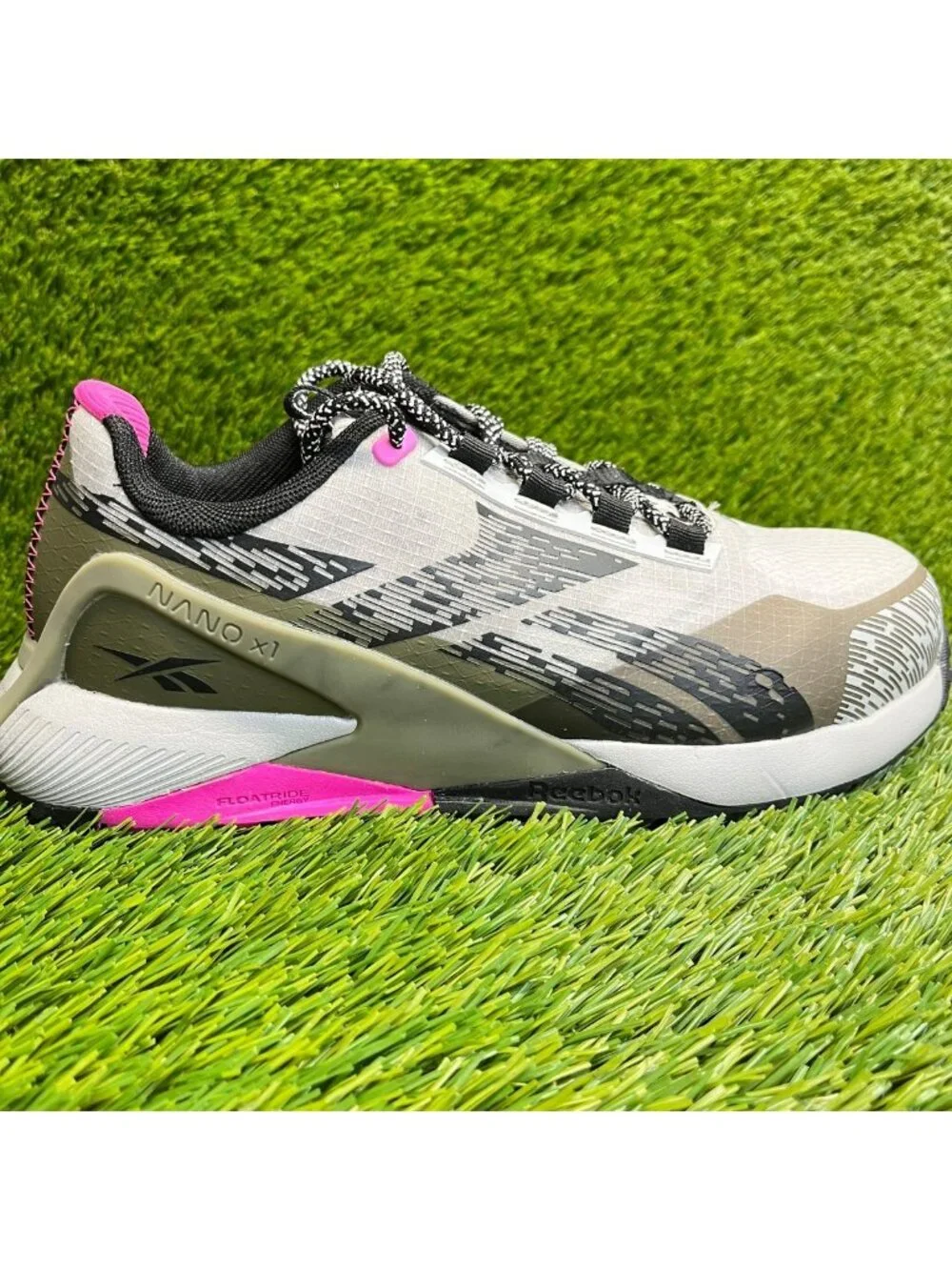 Reebok Nano X1 Adventure Womens Size 7.5D Gray Composite Toe Safety Work Shoes